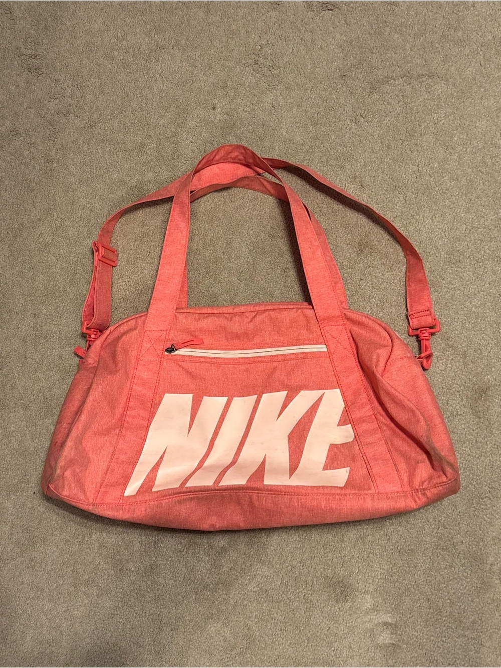 Nike Coral Duffel Tote Bag
